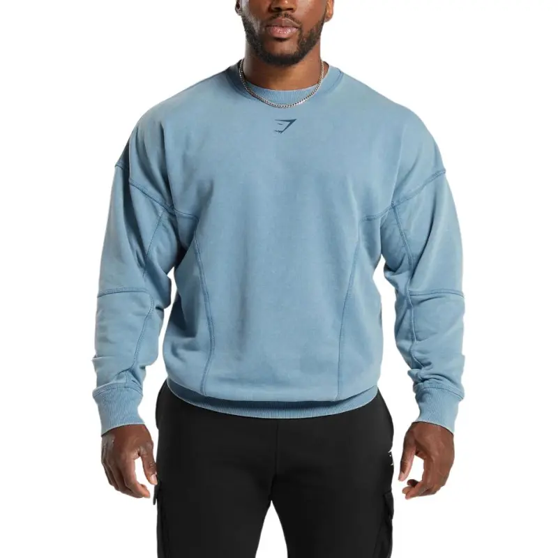 GYMSHARK Sweatshirts Men Blue-1