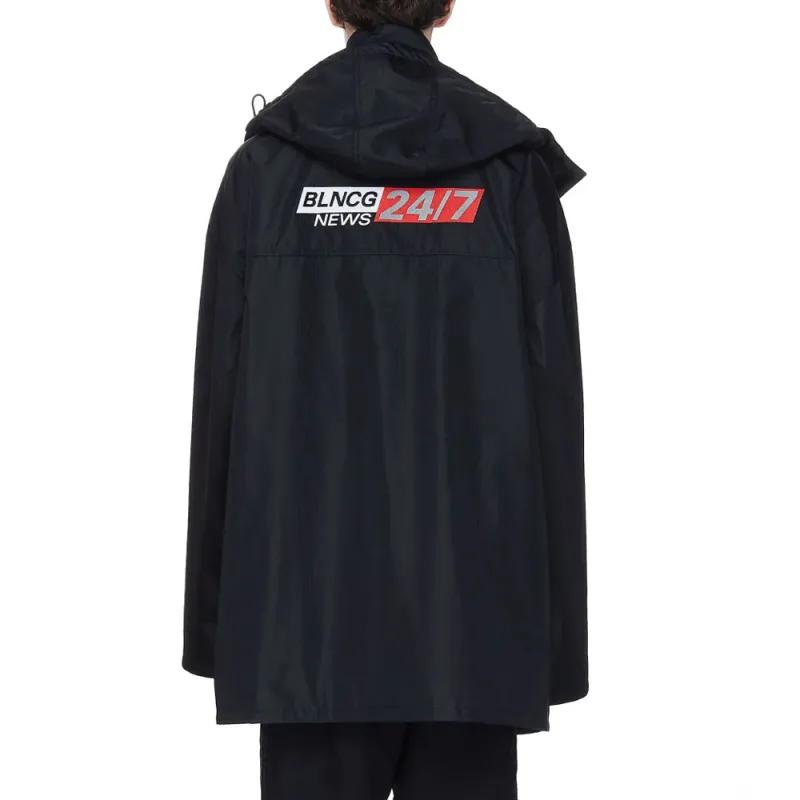 Balenciaga Jackets Men Navy Blue-3