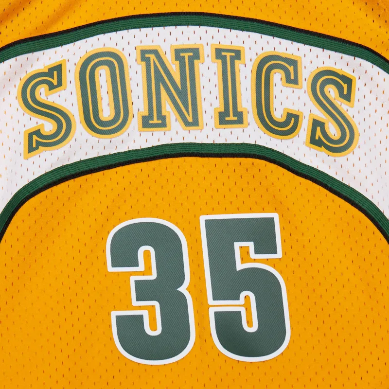 Mitchell & Ness Basketball Jerseys SW Fan Edition Durant Rising Stars Season Supersonic Team KD Men's Yellow-2