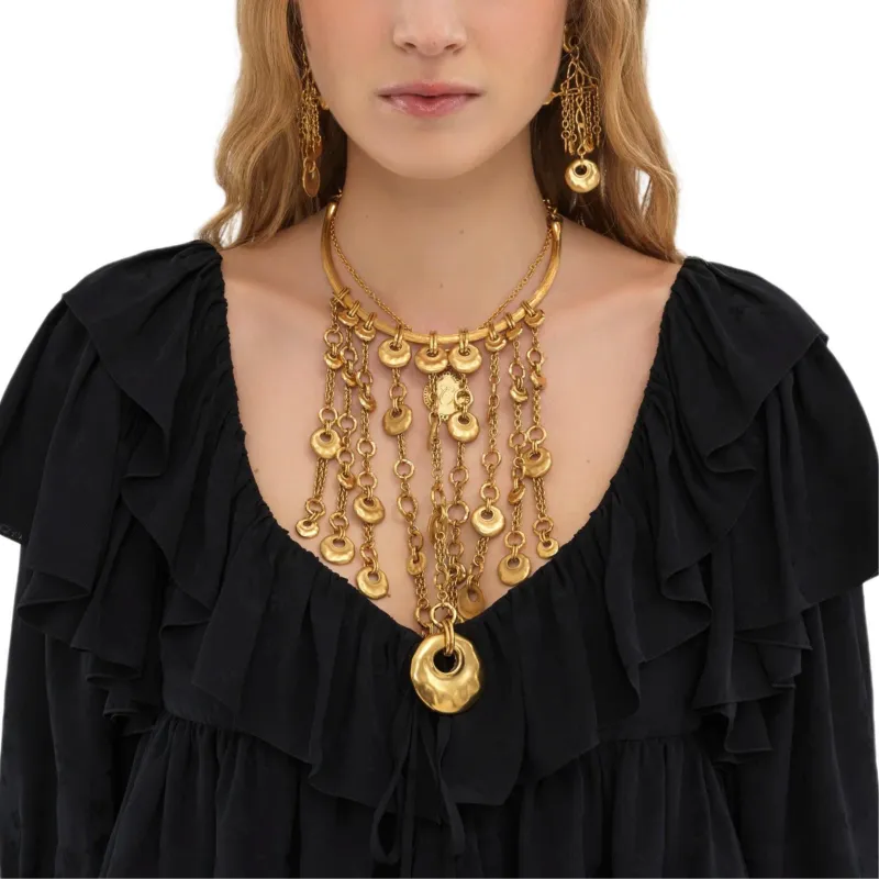 Chloé Ruffled Cropped Blouse-5