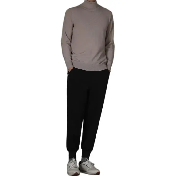 Hacikis Sweater Men's Light Beige Gray-1