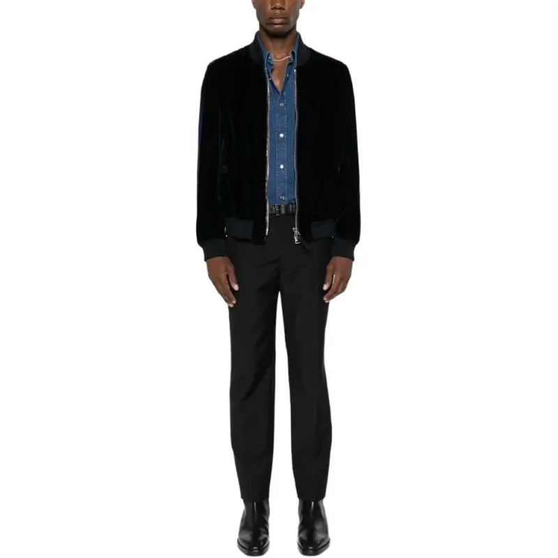 TOM FORD Long Sleeved Denim Shirt-2