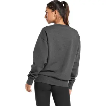 GYMSHARK Rest Day Sweats Crew Sweatshirt Women's Black Core Heather Gray