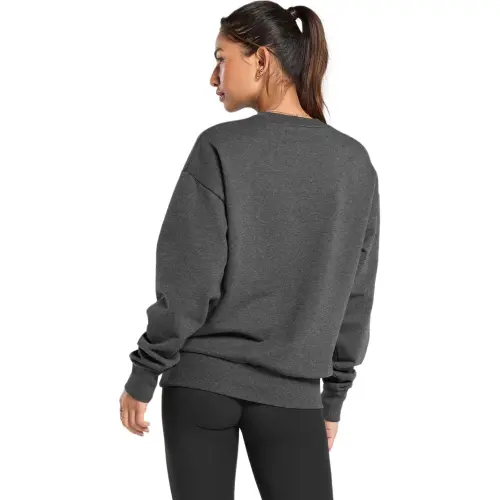 GYMSHARK Rest Day Sweats Crew Sweatshirt Women's Black Core Heather Gray