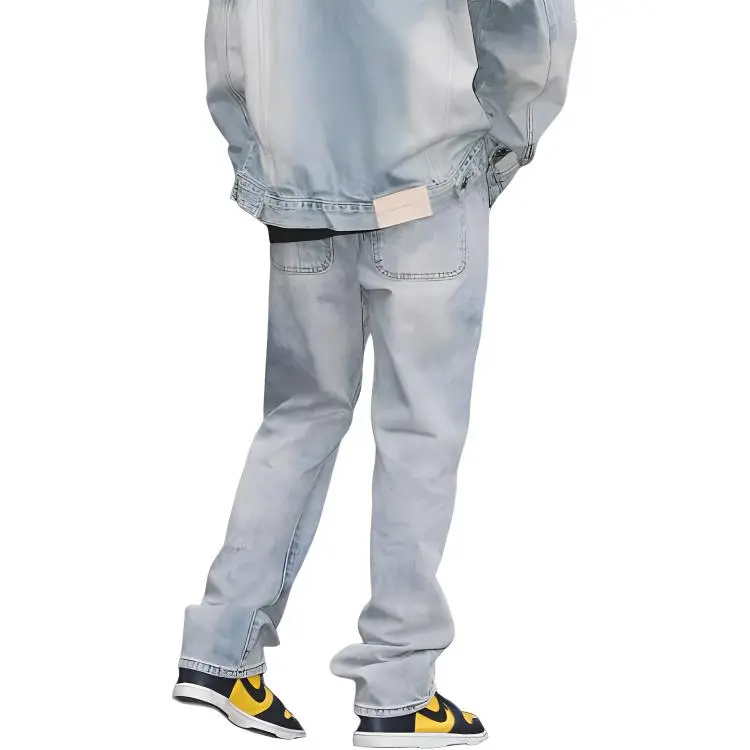 UNTILWERICH Jeans Unisex Gray Blue-3