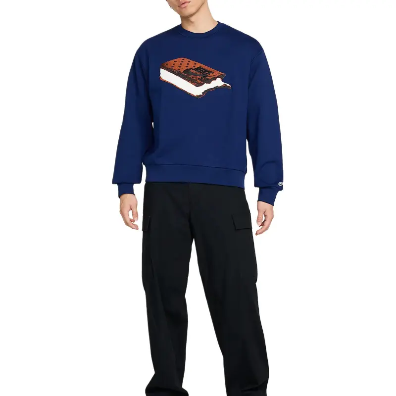 Nike SB Skate Fleece Sweatshirt Unisex Blue Void-2