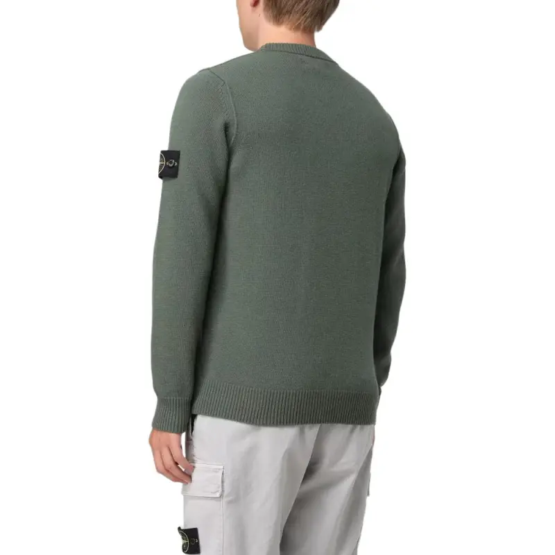 STONE ISLAND Logo Patch Crewneck Jumper-4