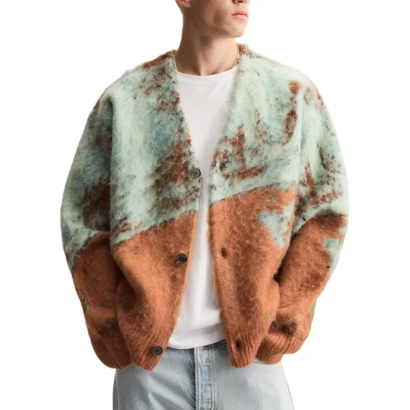 ZARA Knitwear Men Orange-4