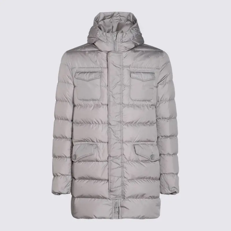 HERNO Hooded Quilted Down Coat-6