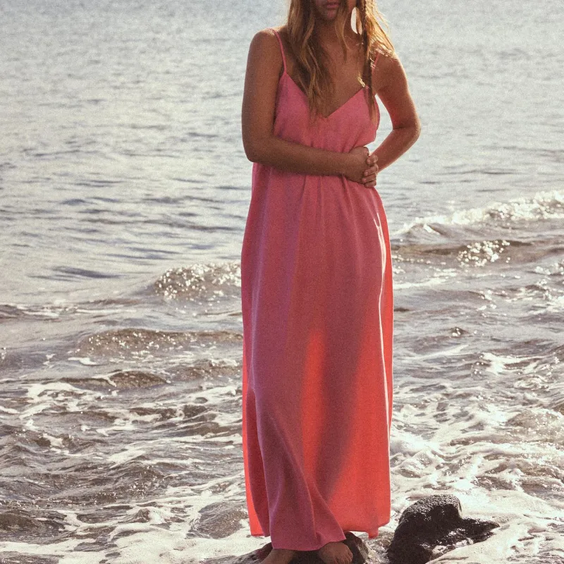 ZARA Slip Dress Women's Light Pink-2