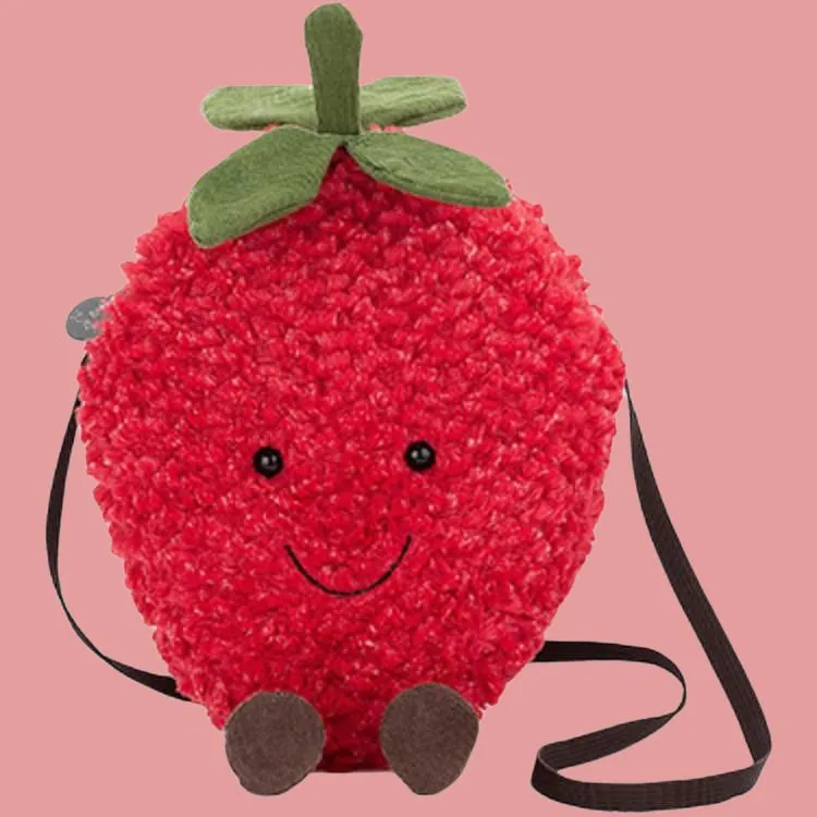 JELLYCAT Interesting Strawberry Bag Dolls Plush Doll 20 29cm Height-3