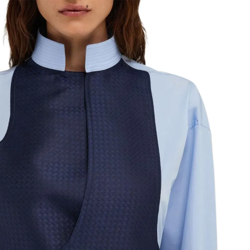 Ferragamo Contrasting Panel Shirt Dress-3