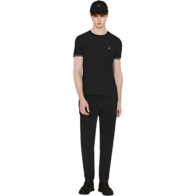 Biyin Leufen Casual Pants Men's 07 Black-2
