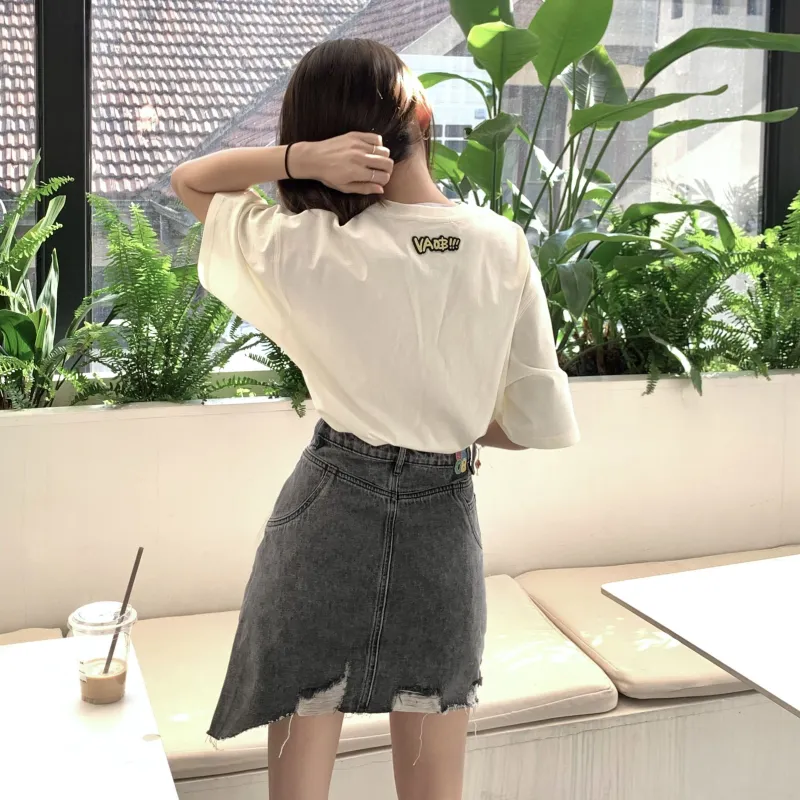Valeria Obbaco Denim Shorts Women's Gray-2