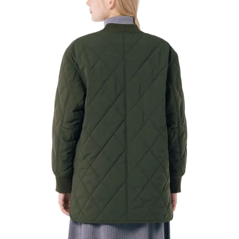 LACOSTE Puffer Jacket Women's Khaki Olive-3
