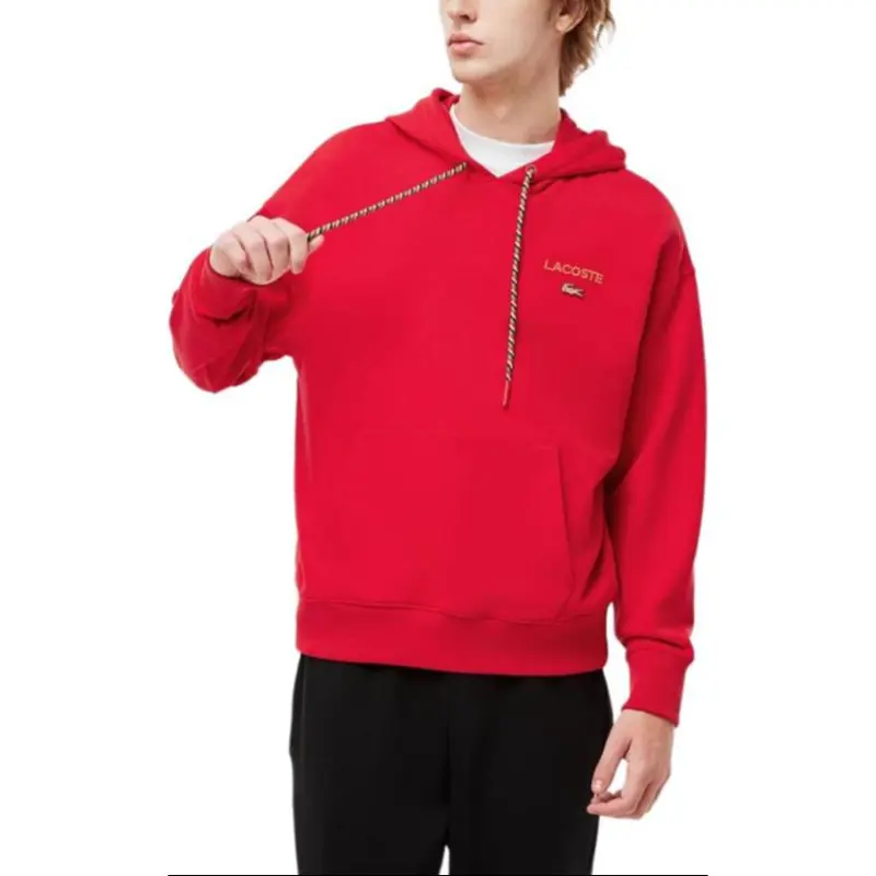 LACOSTE Auspicious Snake New Year Collection Sweatshirt Unisex Red-3