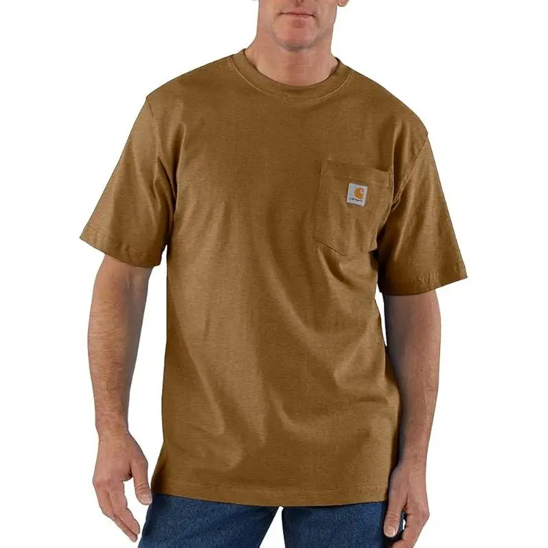Carhartt T Shirts Men Walnut Brown-4