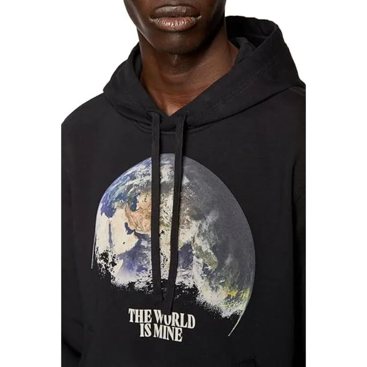 DIESEL Earth Printed Long Sleeved Hoodie-4