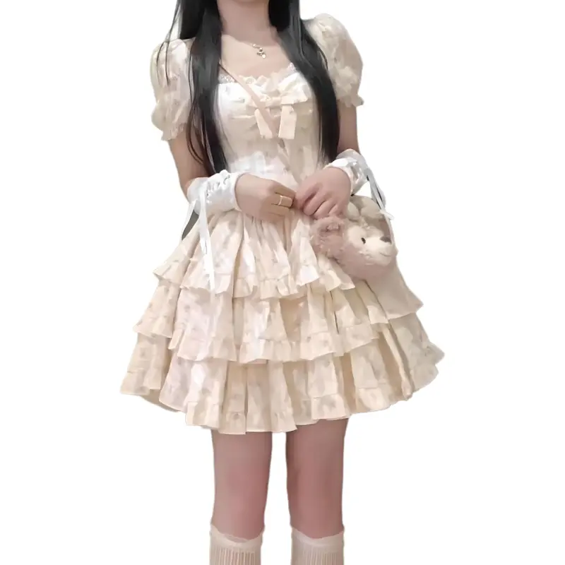 Si Bei'er Short Sleeved Dress Women's-3