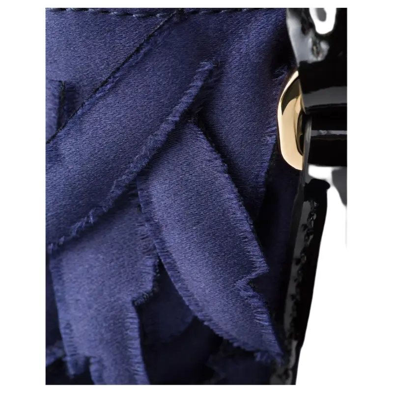 PRADA Galleria Killer Bag Fabric Shoulder Bag Crossbody Bag Handbag Mini Women's Baltic Blue And Black-4
