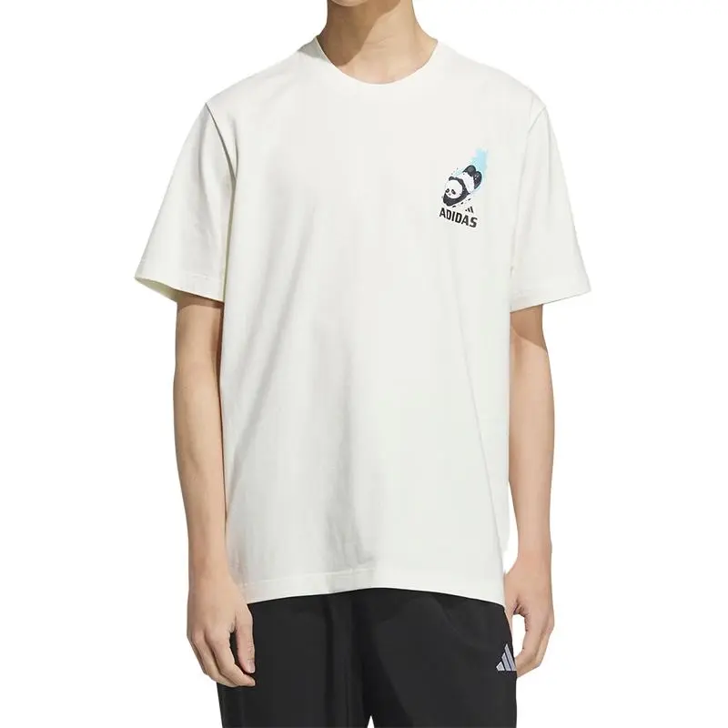 Adidas SS25 T Shirt Men's Jade White-3