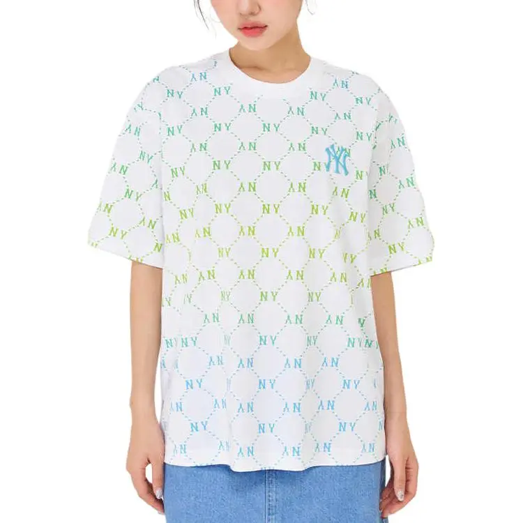MLB New York Yankees T Shirts Unisex Aqua Blue-3