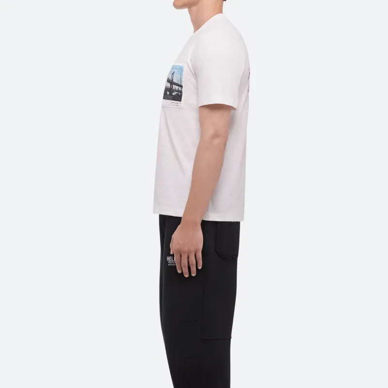 Helmut Lang New York Bridge Postcard T shirt-3