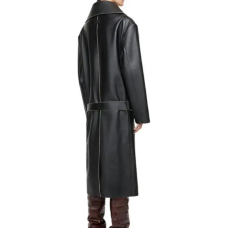 Acne Studios Runway Show Series SS25 Leather Jacket Women's Black-2