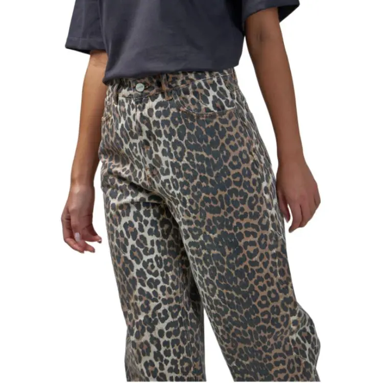 GANNI Animal Print Trousers-4