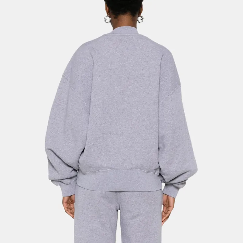 OFF WHITE Logo Embroidered Crewneck Sweatshirt-3