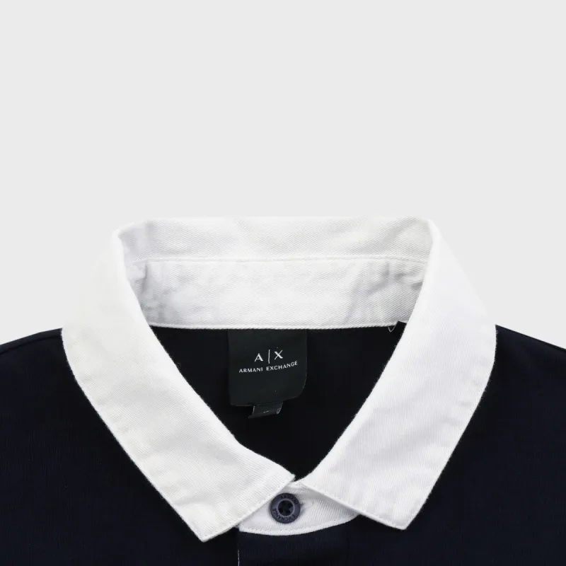 ARMANI EXCHANGE Polo Shirts Men Navy Blue-4