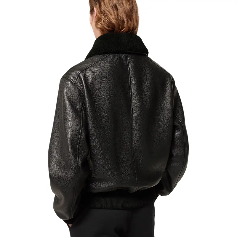 LOUIS VUITTON Leather Aviator Jacket-10