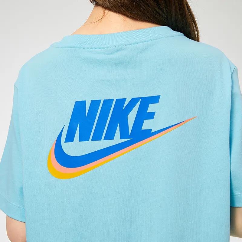 Nike Short Sleeved Dresses Women's Pink Blue-3