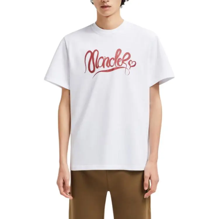 Moncler Calligraphy Logo Cotton T shirt-1