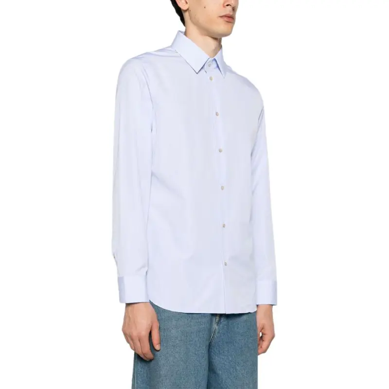 GUCCI Double G embroidered Cotton Shirt-7