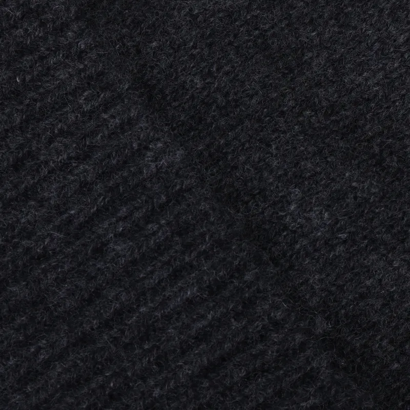 COS Cashmere Beanies Unisex Charcoal Black-3