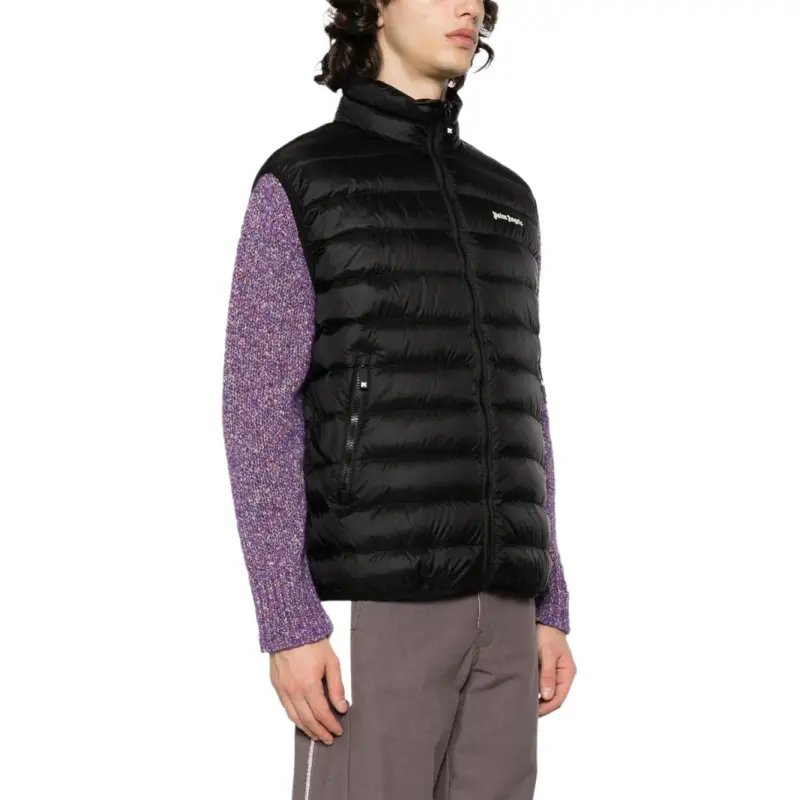 PALM ANGELS Logo print Padded Gilet-3