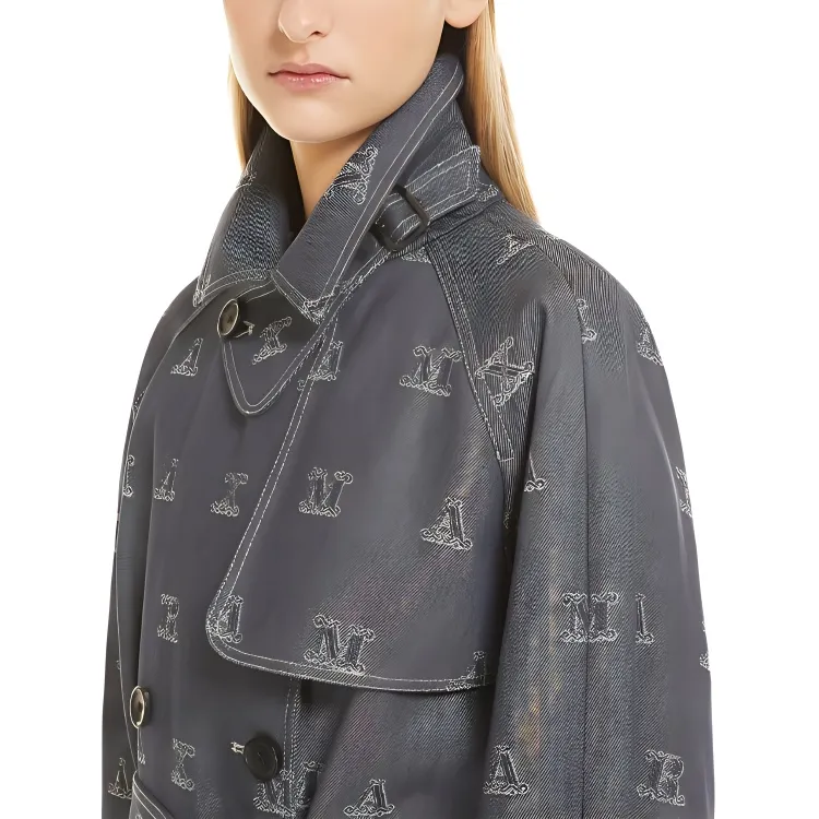 MaxMara Trench Coats Women's Dark Blue-4