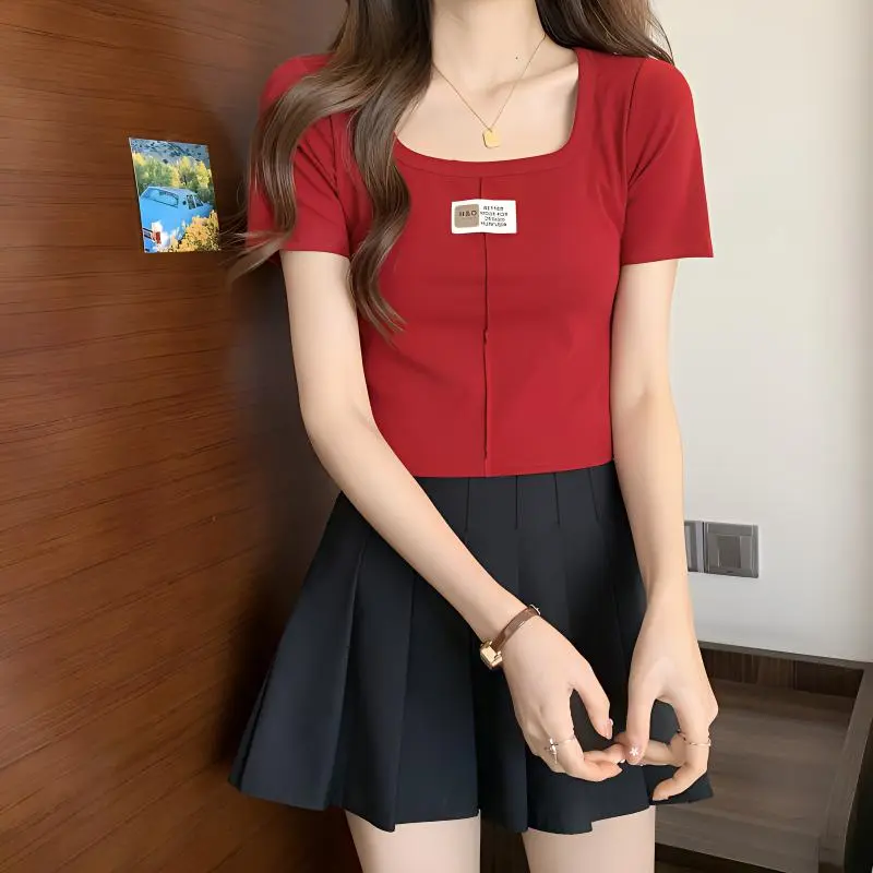 RTNH Summer T Shirt Women's Red-5