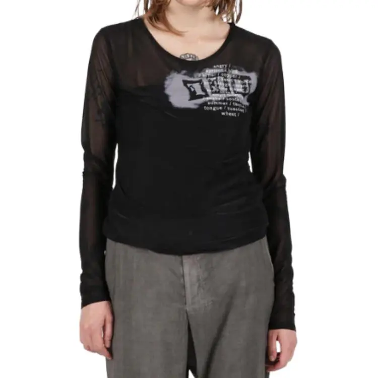 Yohji Yamamoto T Shirt Women's Black-6