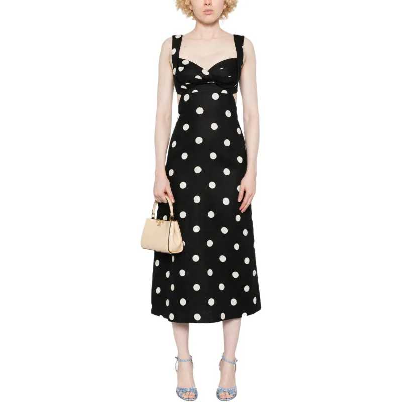 Zimmermann Polka Dot Tied Midi Dress-1