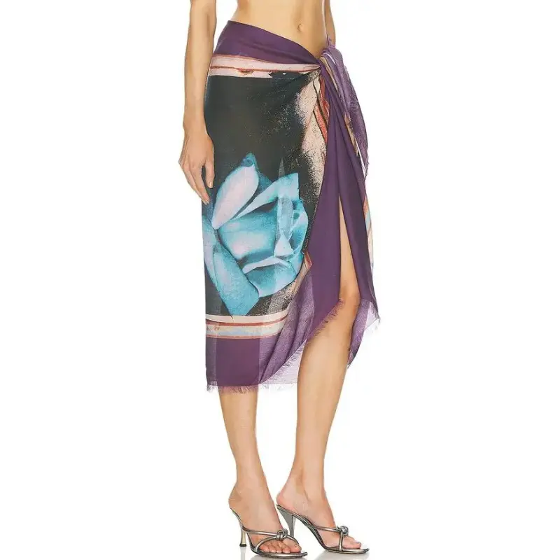 Jean Paul Gaultier Casual Long Skirts Women's Purple-3