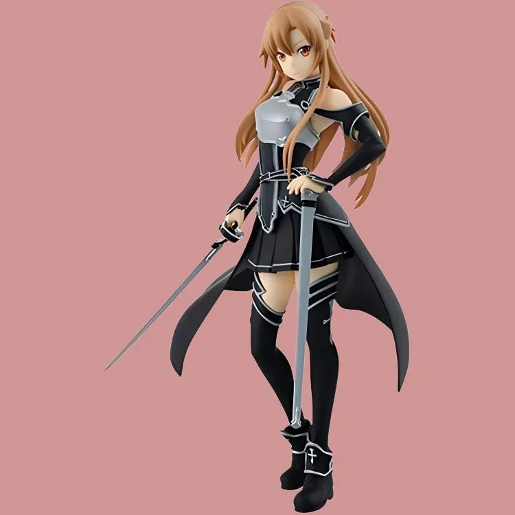 BANPRESTO Asuna/Kikuchi Asuna SQ Series Glass Factory Sword Art Online Kirito Color Scheme 17cm Bonus Gifts-2