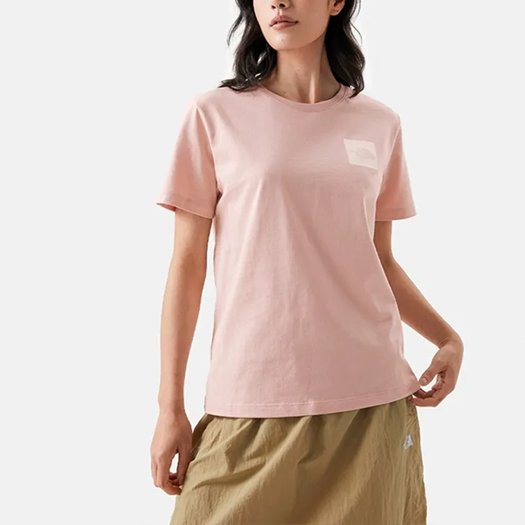 THE NORTH FACE Flower Logo Collection T-Shirts Women's Pink