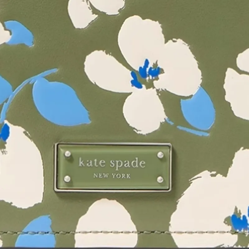 Kate Spade Cow Leather Shoulder Bag Trumpets Women's Green-4