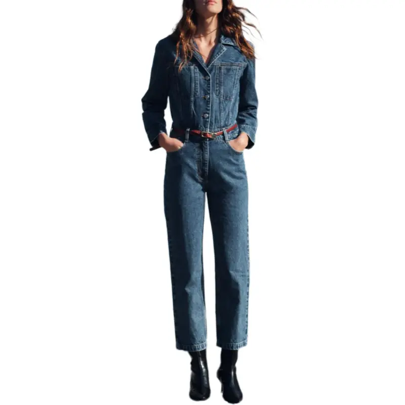 ZARA Jumpsuits Women's Blue-3