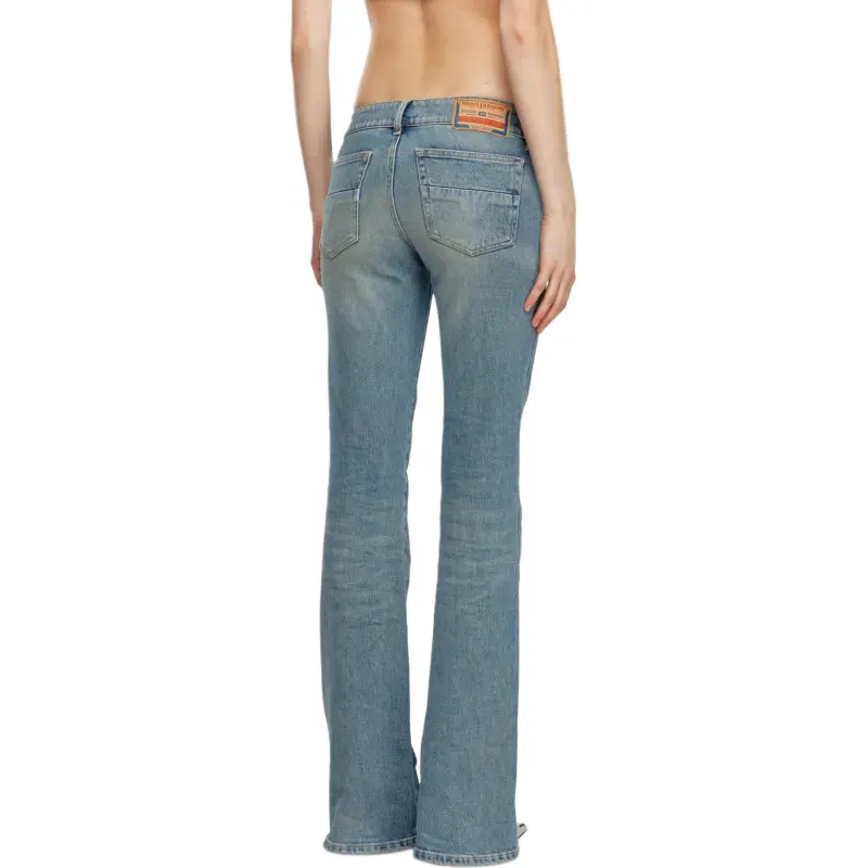 DIESEL D Hush Low Rise Slim Flared Jeans 'Blue'-5