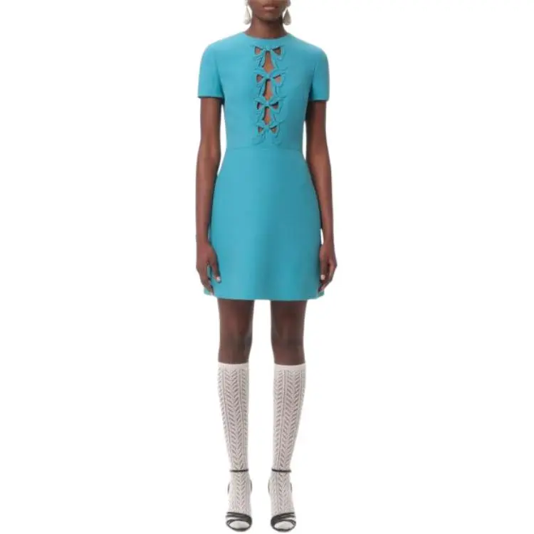 Valentino Bow Detailed Cut Out Dress-3