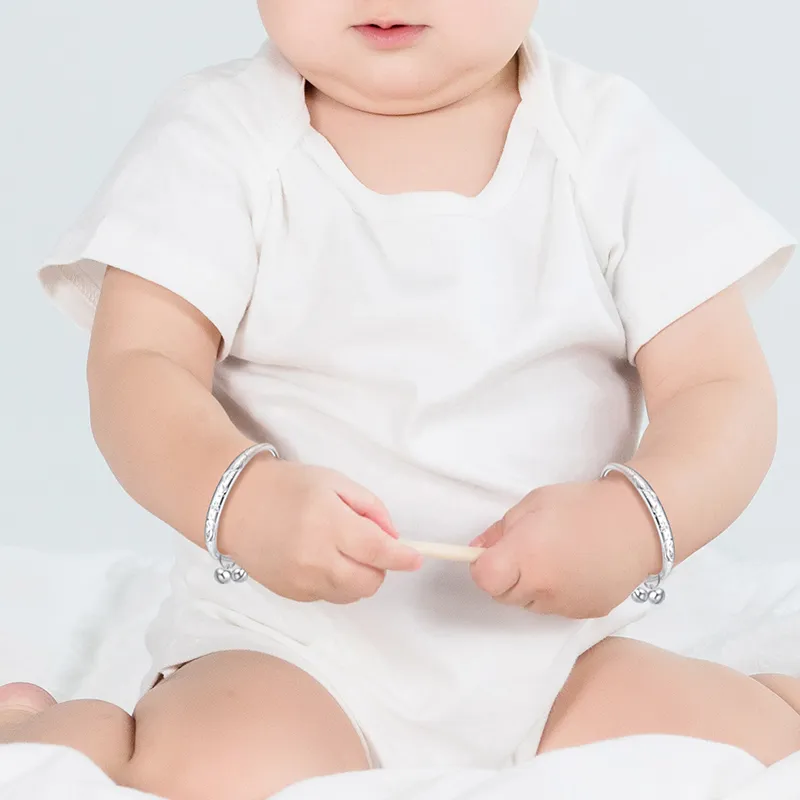 CHOW TAI SENG Sterling Silver 990 Bangles Kids'-1