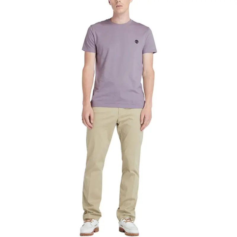 Timberland T Shirt Men's Gray Purple-4